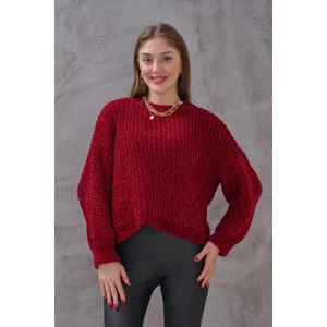 Kadın Kalın Örme Yumoş Basıc Triko