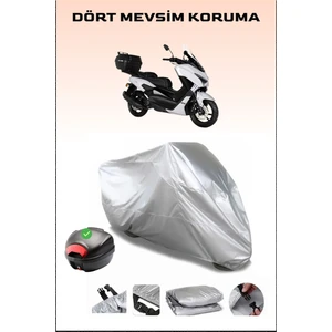 Kuba Chia 125 Arka Çanta Uyumlu Motosiklet Branda Su Geçirmez Dayanıklı Kumaş