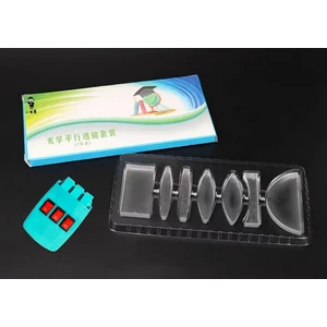 Paralel Mercekler 7 Parça Akrilik Görüş Düzeltme Deney Seti 3 Işınlı Ayarlanabilir Lazer Işık Kaynağı Ile