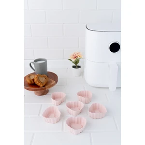 Onikiden Airfryer Silikon Kalp Muffin Kek Kalıbı 6’lı- Tüm Hava Fritözleriyle Uyumlu SL11