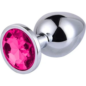 Pembe Tilki Metal Elmas Taşlı  Plug Rose Büyük Boy