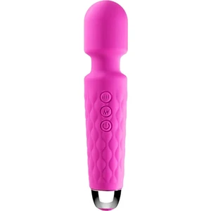 Pembe Tilki Bükülebilir Başlıklı Wand Vibratör Pembe