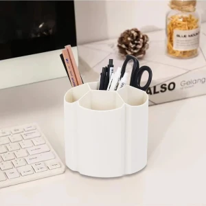 360 Derece Dönebilen 6 Gözlü Kaşıklık Makyaj Düzenleme Kalemlik 1 Adet