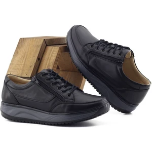 Deri Erkek Günlük Yürüyüş Ayakkabısı - 1655 Siyah