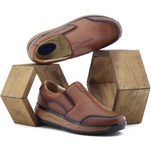 Hakiki Deri Erkek Günlük Yürüyüş Ayakkabısı - 1650 Taba