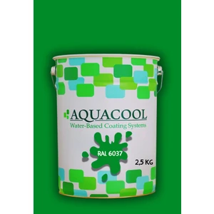 Aquacool Trend Akrilik Hobi Boya 2,5 kg Su Bazlı Hibrit Dönüşüm Boyası Ral 6037 Saf Yeşil