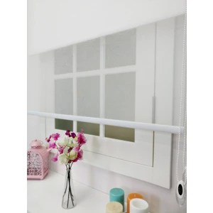 Atölye Perde Çiftli Sistem Yeni Beyaz Keten Tül + Stor