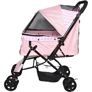 Nova Kedi ve Köpek Arabası Pembe 52x76.5x95 Cm