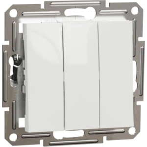 Schneider Asfora Beyaz Üçlü Anahtar