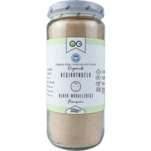 OG natural Organik Keçiboynuzlu Bebek Muhallebisi Karışımı 320 Gr
