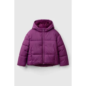 United Colors Of Benetton Regular Fit Kapüşonlu Kısa Kapitone Mont Kız Çocuk Mont 2SJ1CN05D