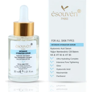 Cilt Bakım Serumu Intensive Hyaluronic Acid Pro Vitamin B5 Vit B3 Niacinamide 5% Karma Ciltler Için Bakım Cilt Kuruluğu & Kızarıklığı Yatıştırıcı Gözenek Karşıtı Hızlı Yoğun Nemlendirici Yüz Serumu