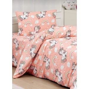 Unicorn Pamuklu Tek Kişilik Çarşafı Lastikli Nevresim Tk.