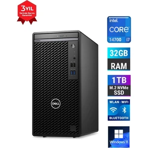 Optiplex 7010MT I7-14700 32 GB Ram 1 Tb SSD Nvidia Ouadro T1000 8gb Gddr6 Windows 11 Pro Masaüstü Bilgisayar