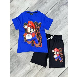 Süper Mario Şortlu Çocuk Takım
