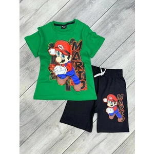 Süper Mario Şortlu Çocuk Takım