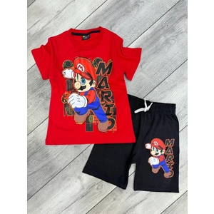 Süper Mario Şortlu Çocuk Takım