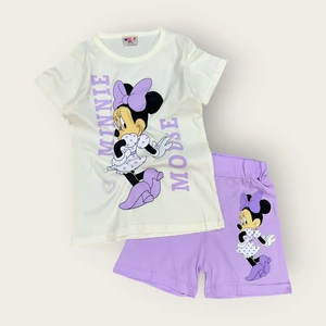 Minnie Mouse Şortlu Kız Çocuk Takım