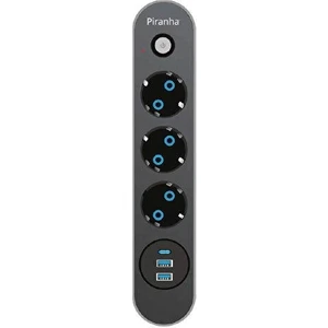 45640 Akım Korumalı / 2 x USB - 1 x Type-C Girişli / 3'lü Priz