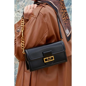 Levidor Lêvi D'or Siyah Kare Kilit Detaylı Omuz Çantası