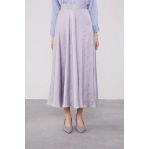 Levidor Gri Kraş Saten Etek