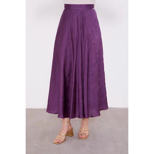 Mürdüm Kraş Saten Etek