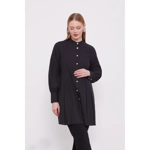 Lêvi D'or Siyah Piliseli Melanj Gömlek