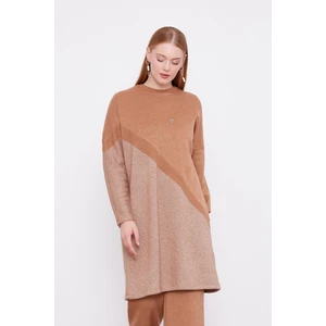 Lêvi D'or Camel Simli Triko Tunik