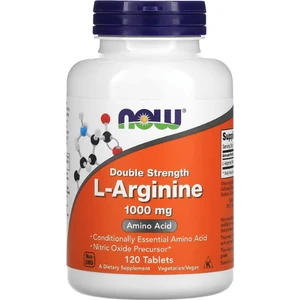 Now Foods L-Arginine Double Strength 1000 mg 120 Tablets