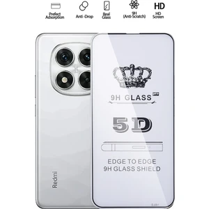 Xioami Redmi Note 14 Uyumlu Tam Kapatan Ekran Koruyucu Tamperli Kırılmaz Cam
