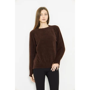 Kadın Bisiklet Yaka Yumoş Oversize Triko Kazak 241205