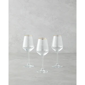 English Home Gleam Cam 3'lü Kadeh 350 ml Gold