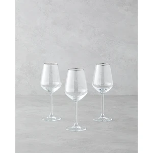 English Home Gleam Cam 3'lü Kadeh 350 ml Silver