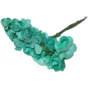 Kağıt Gül Yapay Çiçek 12 Li Demet