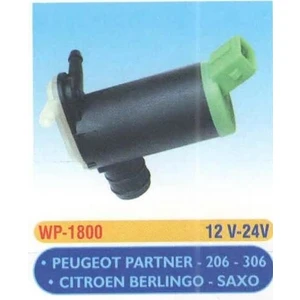 Ema-Mfk WP1800 Cam Su Fıskiye Motoru Partner Berlingo 206 P306 Saxo Çift Çıkış 12V