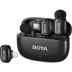 Mini Wireless Yaka Mikrofonu - Siyah