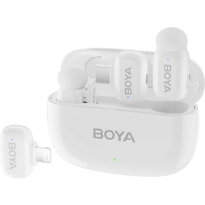 Mini Wireless Yaka Mikrofonu - Beyaz