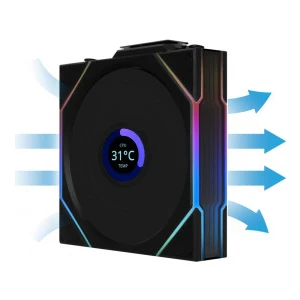 Lian Li Unı Fan Reverse Tl Wıreless LCD 1X120MM Siyah Kasa Fanı (G99.12RTLLCD1W1B.00)