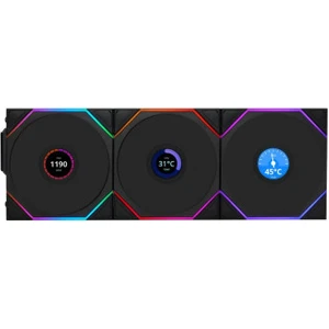 Lian Li Unı Fan Tl Wıreless LCD 3X120MM Siyah Kasa Fanı (G99.12TLLCD1W3B.00)