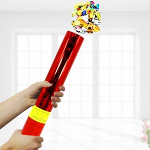 Süsle Bebek ve Parti Kalpli Kırmızı Konfeti 30 cm