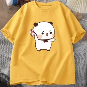 Tarz Sokak Sevimli Bubu Atma Flip-Flop T Shirt Erkek Kadın Komik Karikatür Dudu T-Shirt Pamuk Yaz Baskı