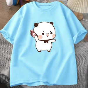 Tarz Sokak Sevimli Bubu Atma Flip-Flop T Shirt Erkek Kadın Komik Karikatür Dudu T-Shirt Pamuk Yaz Baskı