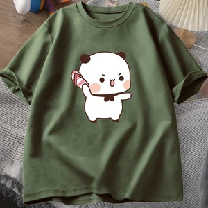 Tarz Sokak Sevimli Bubu Atma Flip-Flop T Shirt Erkek Kadın Komik Karikatür Dudu T-Shirt Pamuk Yaz Baskı