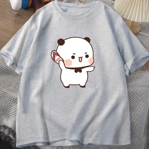 Tarz Sokak Sevimli Bubu Atma Flip-Flop T Shirt Erkek Kadın Komik Karikatür Dudu T-Shirt Pamuk Yaz Baskı