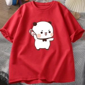 Tarz Sokak Sevimli Bubu Atma Flip-Flop T Shirt Erkek Kadın Komik Karikatür Dudu T-Shirt Pamuk Yaz Baskı