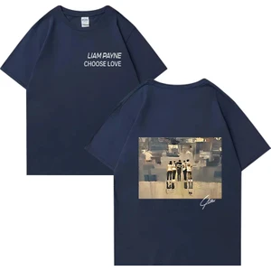 Tarz Sokak Liam Payne Choose Love Graphic T Shirt Men's Retro High Quality Fashion T-Shirts Y2K  O