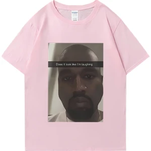 Tarz Sokak Sıcak Satış Kanye West Moda Grafik T-Shirt Erkek Kadın Boy Komik Hip Hop Streetwear % Pa