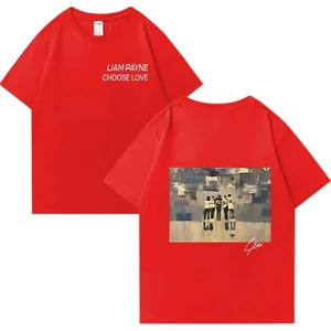 Tarz Sokak Liam Payne Choose Love Graphic T Shirt Men's Retro High Quality Fashion T-Shirts Y2K  O