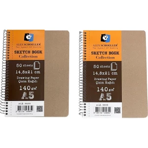 Schoeller Sketchbook Collection Drawing Paper Çizim Kağıdı 50 Yp. 2'li Set