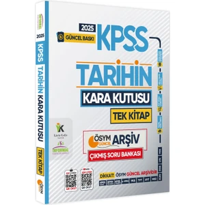 2025 Kpss Tarihin Kara Kutusu Tek Kitap Ösym Arşiv Çıkmış Soru Bankası Konu Özetli Video/pdf Çözümlü